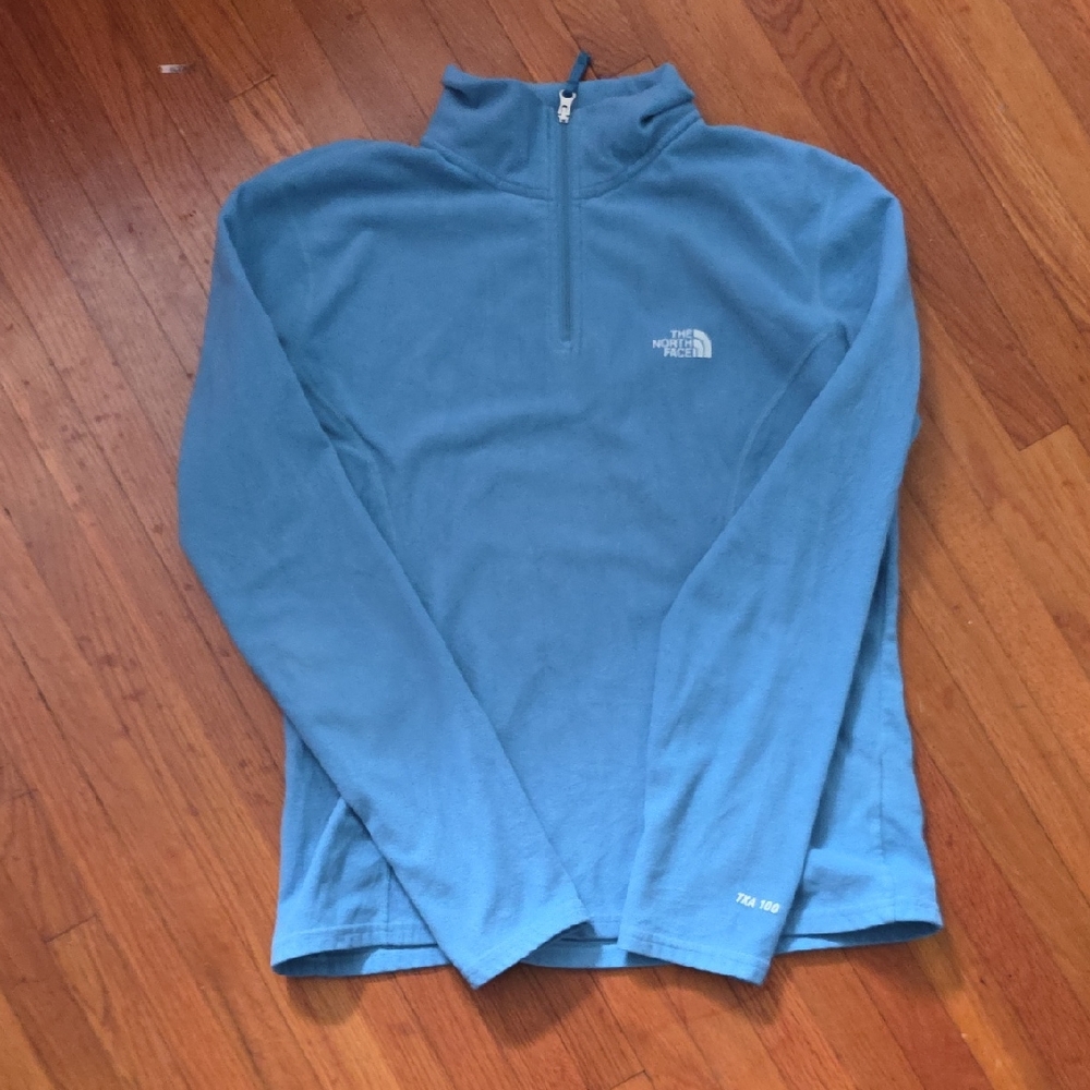The North Face Sky Blue Half-Zip Fleece Pullover
